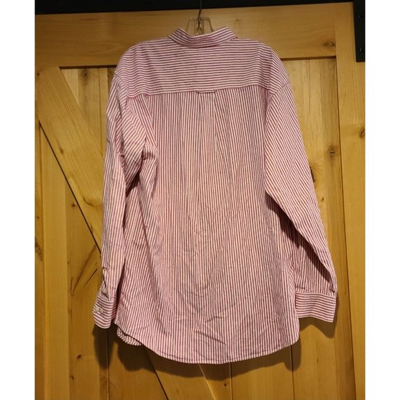 Looney Tunes Classic Shirt Adult M Button Up Long Sleeve Tweety Sylvester Stripe - Picture 2 of 14